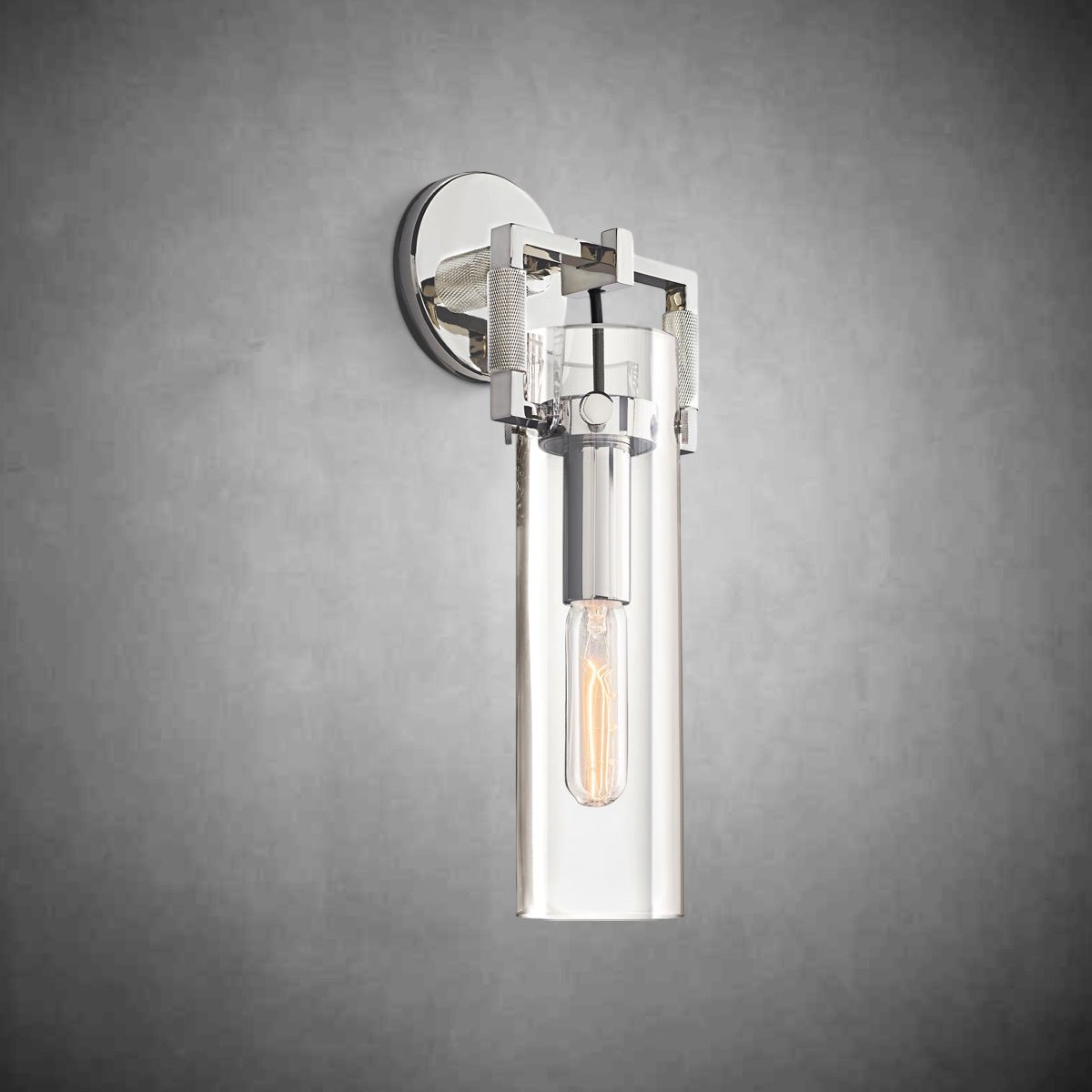 Machine Glass Cylinder Wall Sconce - Camilalamps - CAARHWS - 2561163