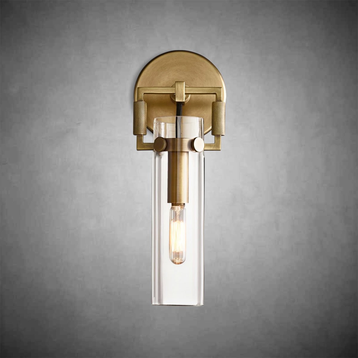 Machine Glass Cylinder Wall Sconce - Camilalamps - CAARHWS - 2561164