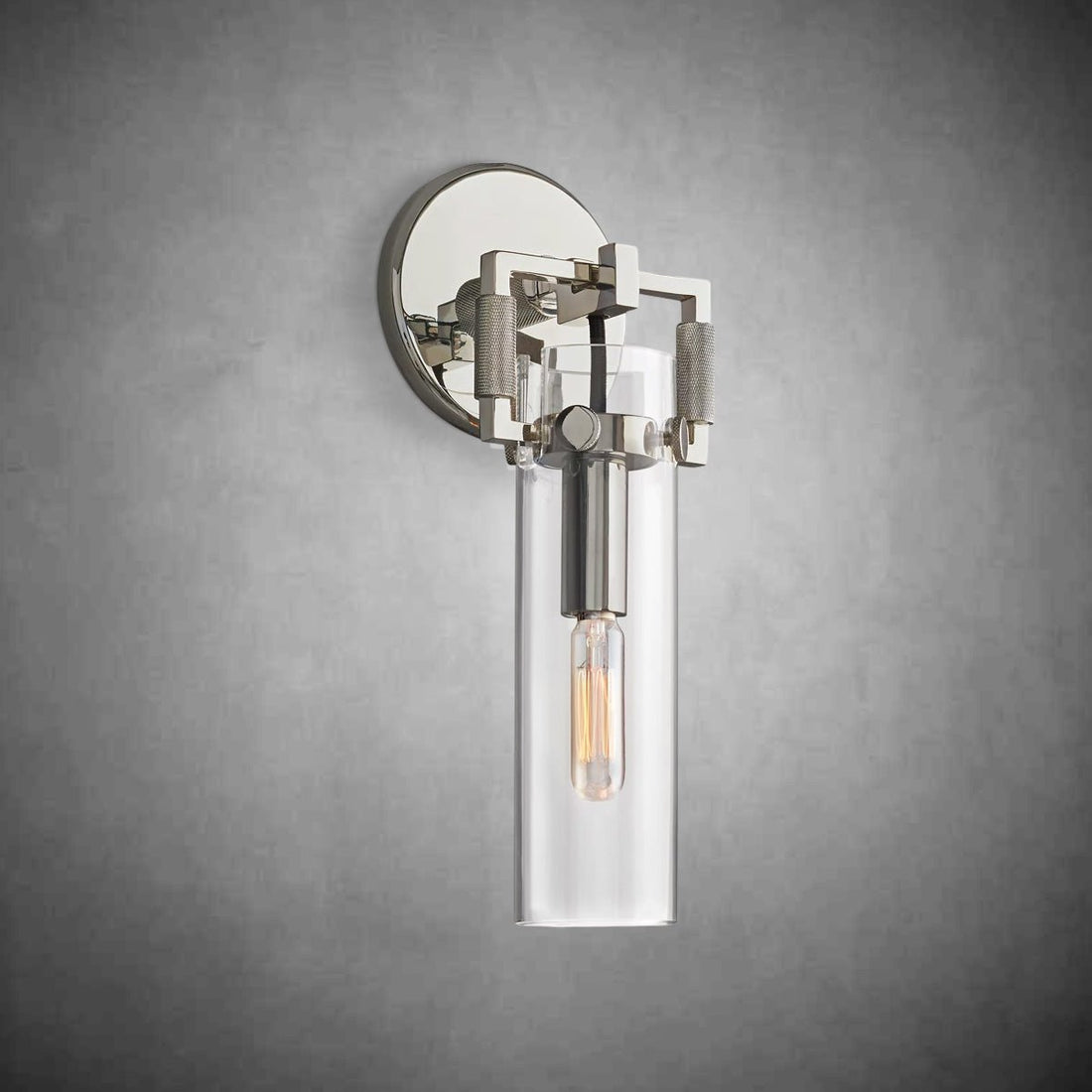 Machine Glass Cylinder Wall Sconce - Camilalamps - CAARHWS - 2561162