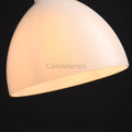 Machine Milk Glass Cloche Pendant 10''14''18'' - Camilalamps - CA - AM2024 - C4577