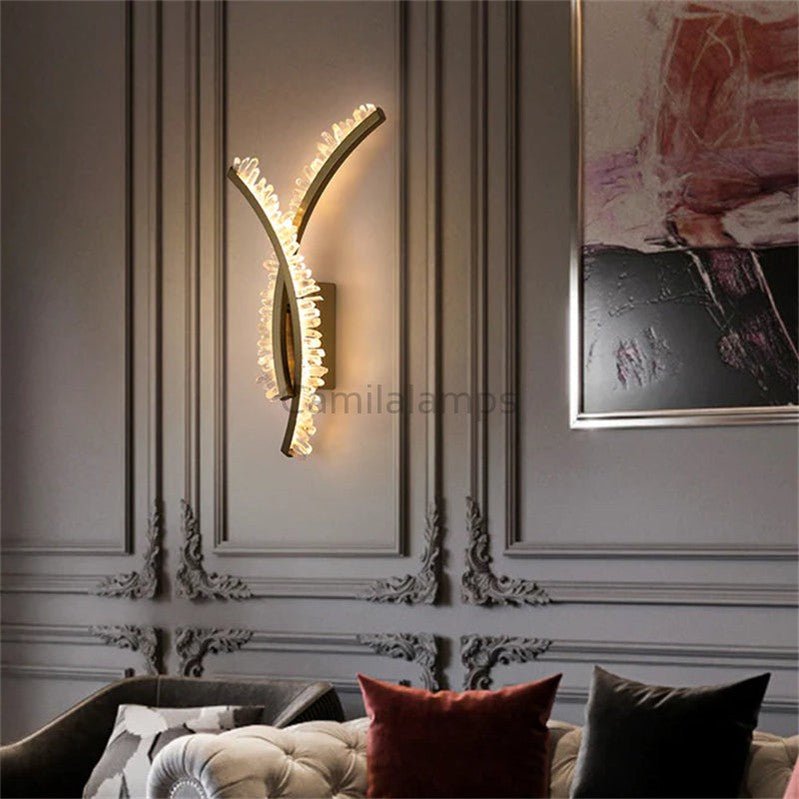 Maeve Modern Rock Crystal Wall Sconce - Camilalamps - CAM1446 - 2