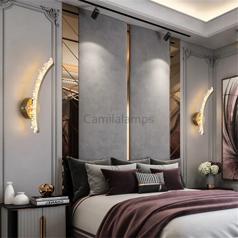 Maeve Modern Rock Crystal Wall Sconce - Camilalamps - CAM1446 - 2