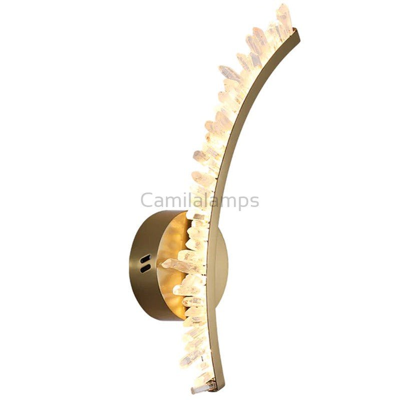 Maeve Modern Rock Crystal Wall Sconce - Camilalamps - CAM1446 - 1