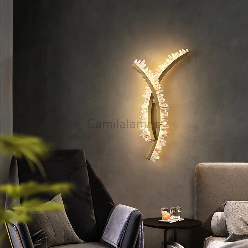 Maeve Modern Rock Crystal Wall Sconce - Camilalamps - CAM1446 - 2