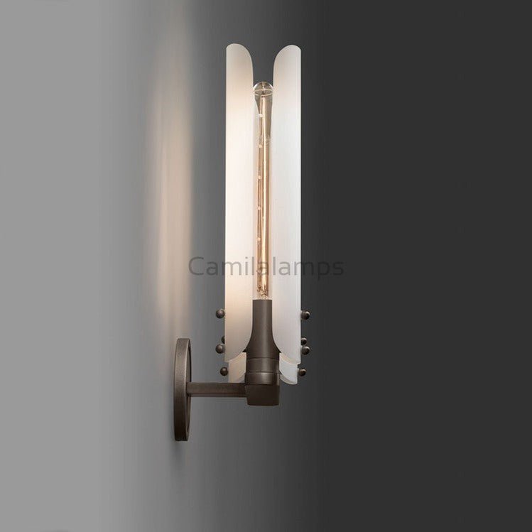 Magnolia White Shade 2 - Head Wall Sconce 16"H - Camilalamps - CAM - MA - 05