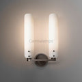 Magnolia White Shade 2 - Head Wall Sconce 16