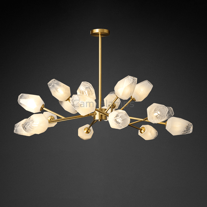 Mandy Modern Art Glass Lampshade Chandelier For Living Room - Camilalamps - CA - 0094