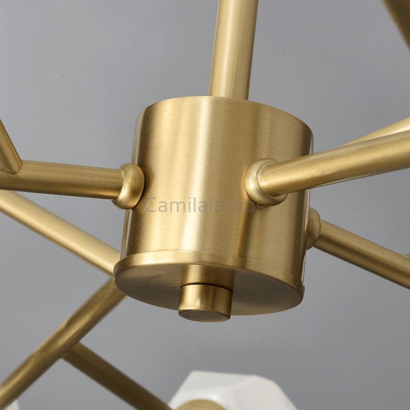 Mandy Modern Art Glass Lampshade Chandelier For Living Room - Camilalamps - Ca-10094