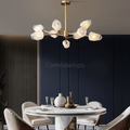 Mandy Modern Art Glass Lampshade Chandelier For Living Room - Camilalamps - CA - 0094
