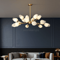 Mandy Modern Art Glass Lampshade Chandelier For Living Room - Camilalamps - Ca-10094