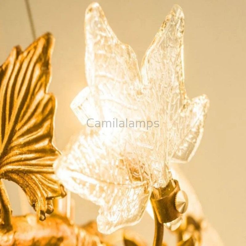 Maple Leaf Branch Chandelier - Camilalamps - fl - Maple Leaf - 1276
