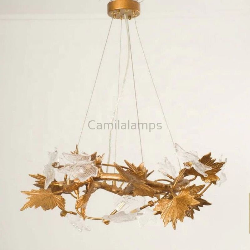 Maple Leaf Branch Chandelier - Camilalamps - fl - Maple Leaf - 1276
