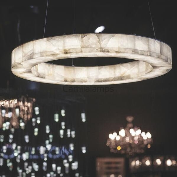 Marble Ravage Round Chandelier 31" - Camilalamps - Ca090