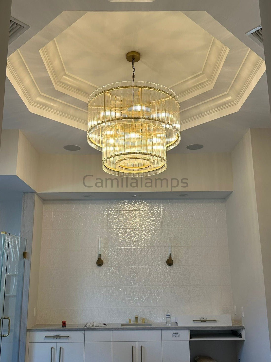 Marcus 2 - Tier Single Tier Round Chandelier - Camilalamps - CA - CH2092T60 - 1