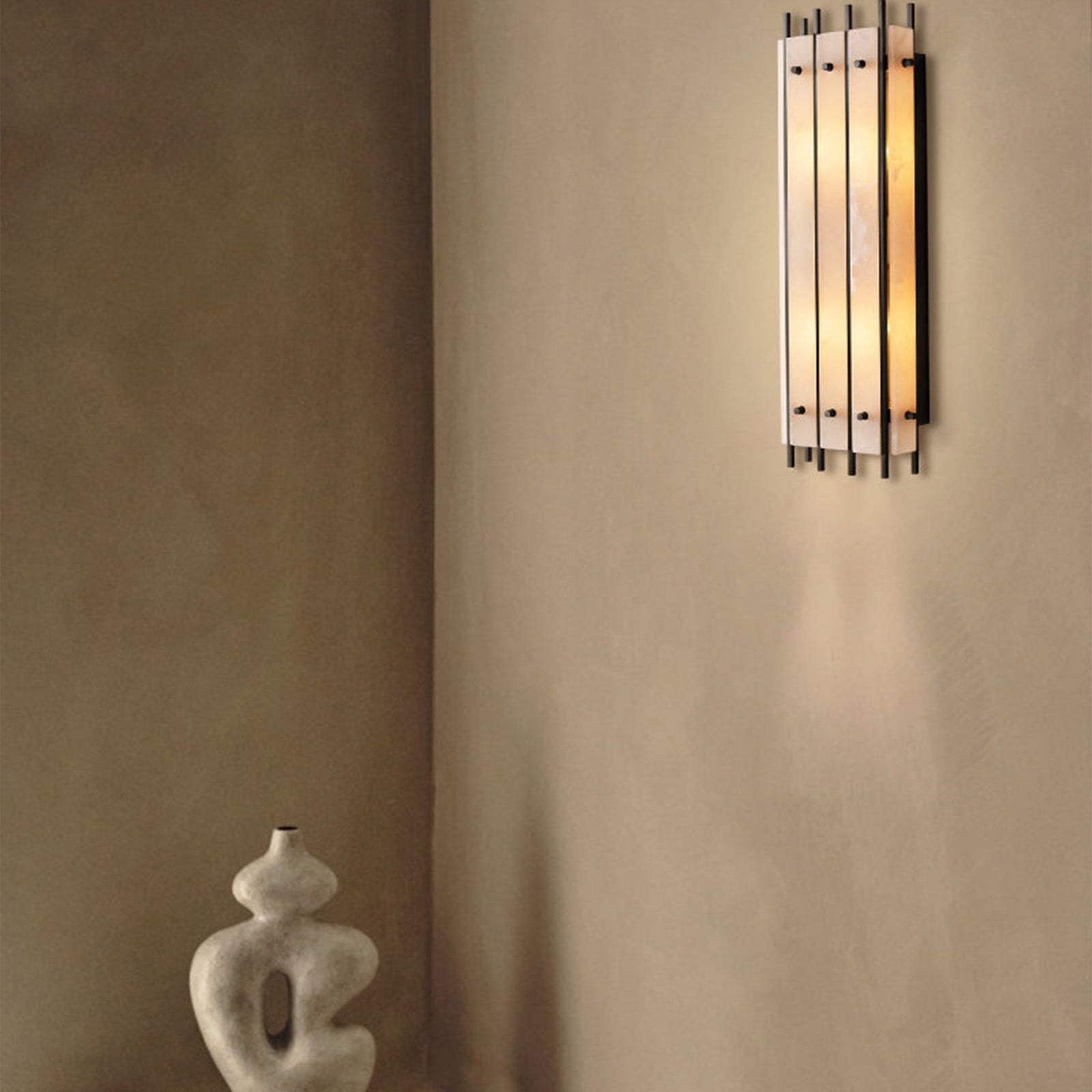Marcus Alabaster Grand Rectangular Sconce - Camilalamps - CA - RH - CH - 2552637