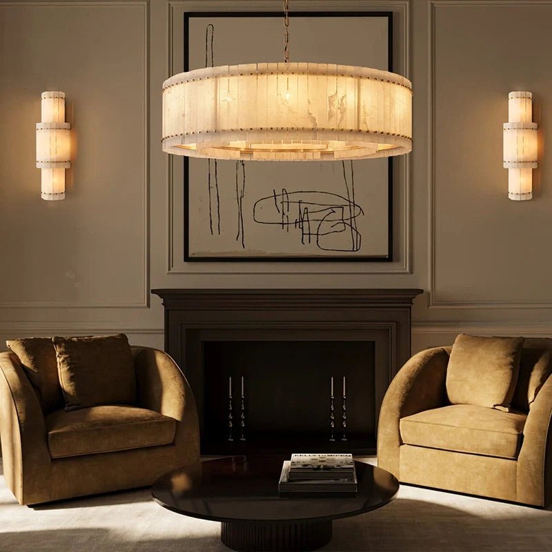 Marcus Alabaster Grand Round Sconce - Camilalamps - CA - RH - PEN - 2552621