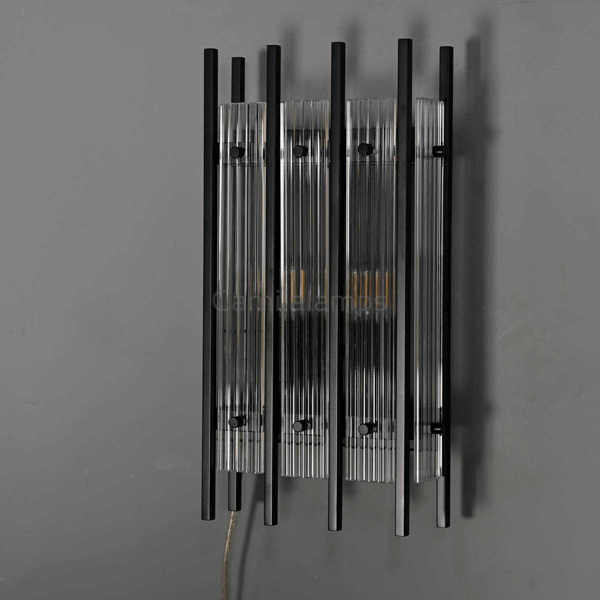 Marcus Glass Rectangular Wall Sconce - Camilalamps - CA - SUN - 701