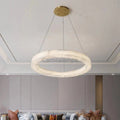 Margot Alabaster Modern Circular Chandelier - Camilalamps - CAM - AB002 - 1