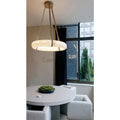 Margot Oslo Pendant Alabaster Chandelier With Leather - Camilalamps - CAM1490 - 1