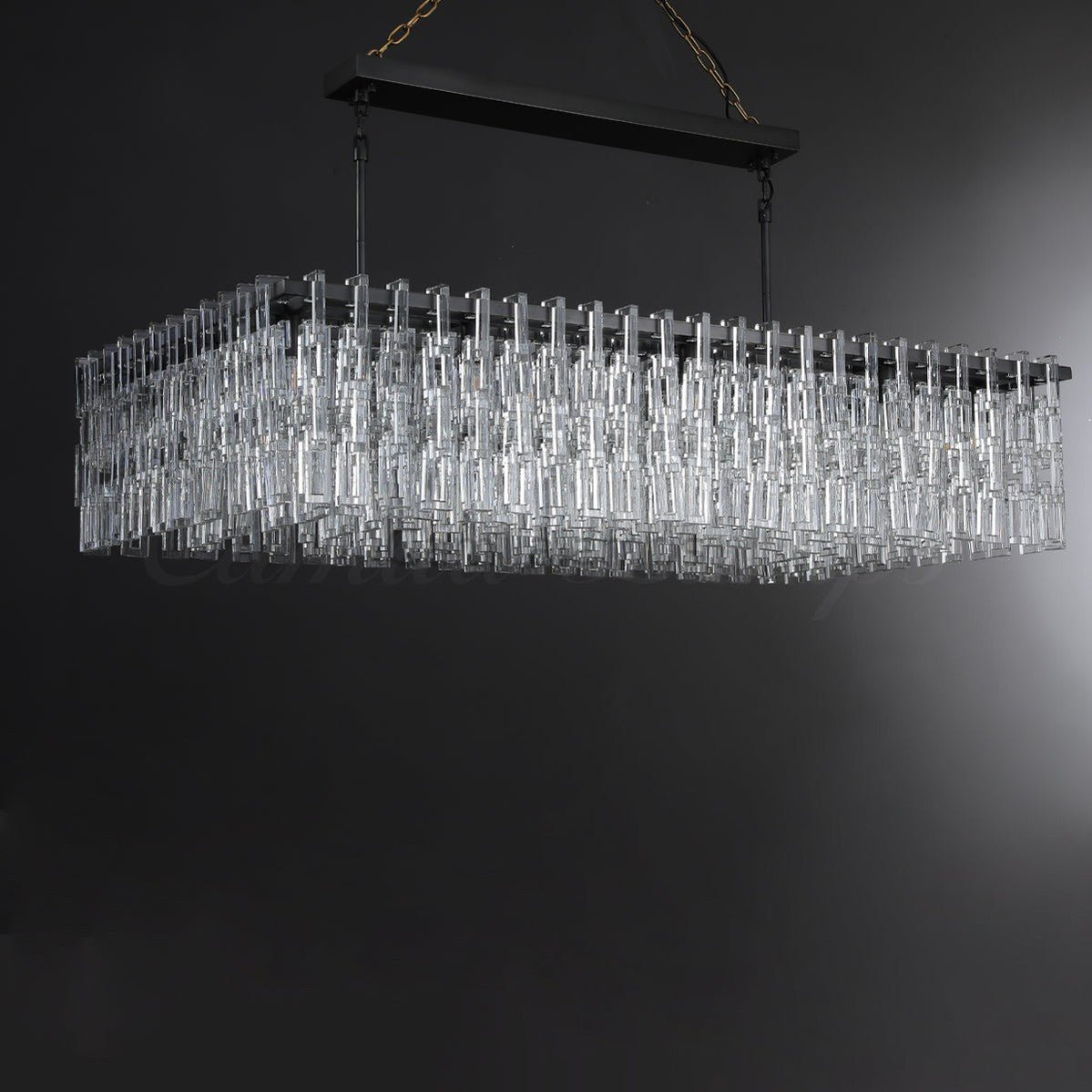 Marigan Elegant Rectangular K9 Crystal Chandelier 60" - Camilalamps - CAM1007