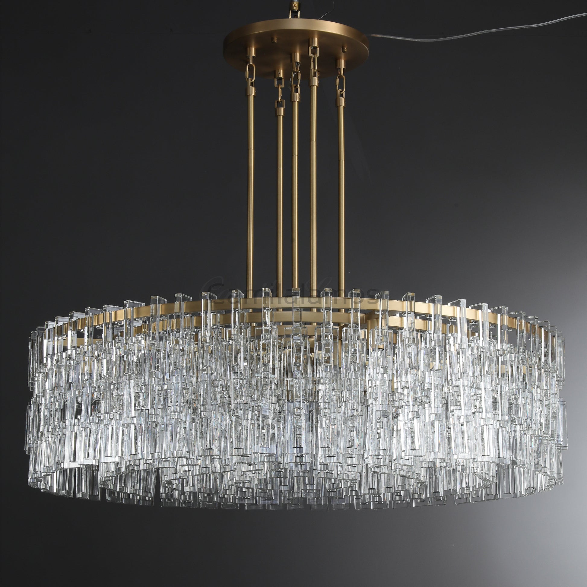 Marigan Elegant Round K9 Crystal Chandelier 36", 48", 60" - Camilalamps - CAM1014