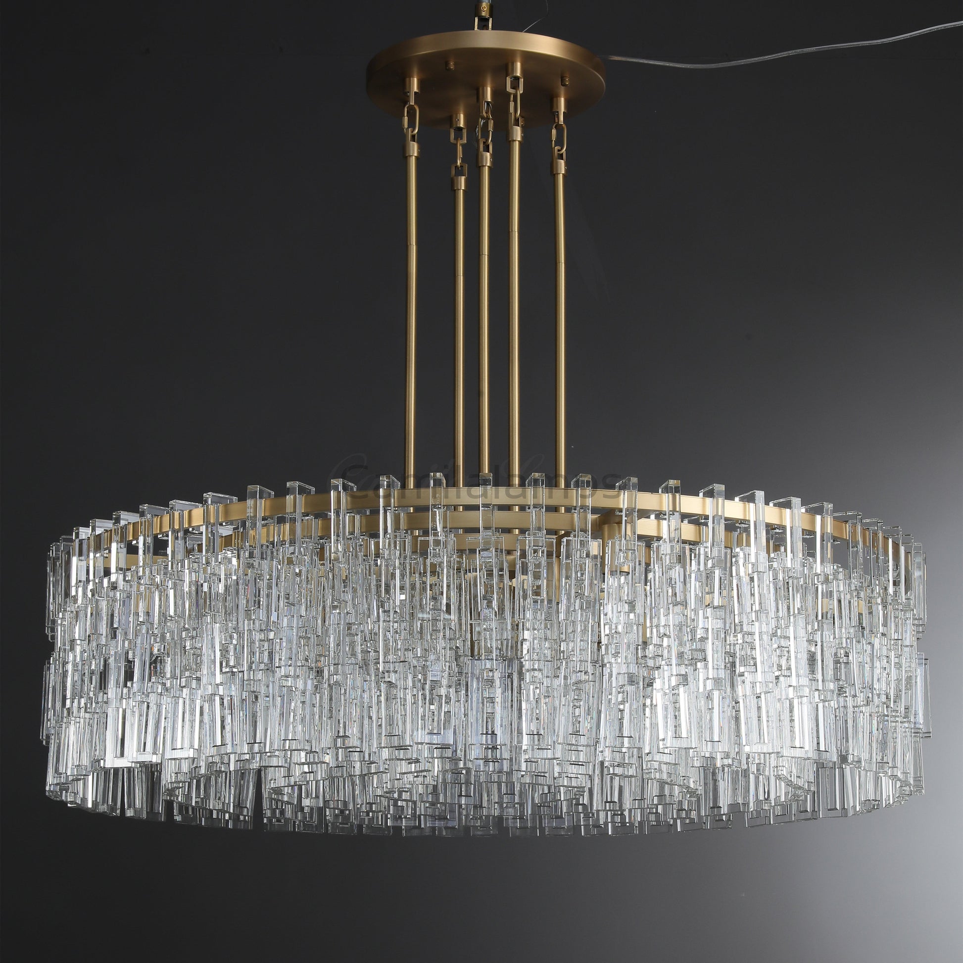 Marigan Elegant Round K9 Crystal Chandelier 36", 48", 60" - Camilalamps - CAM1014