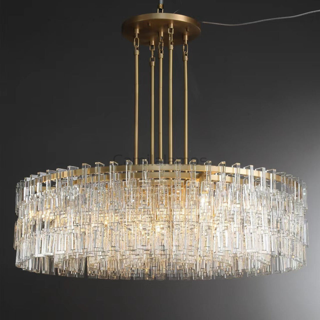 Marigan Elegant Round K9 Crystal Chandelier 36", 48", 60" - Camilalamps - CAM1013