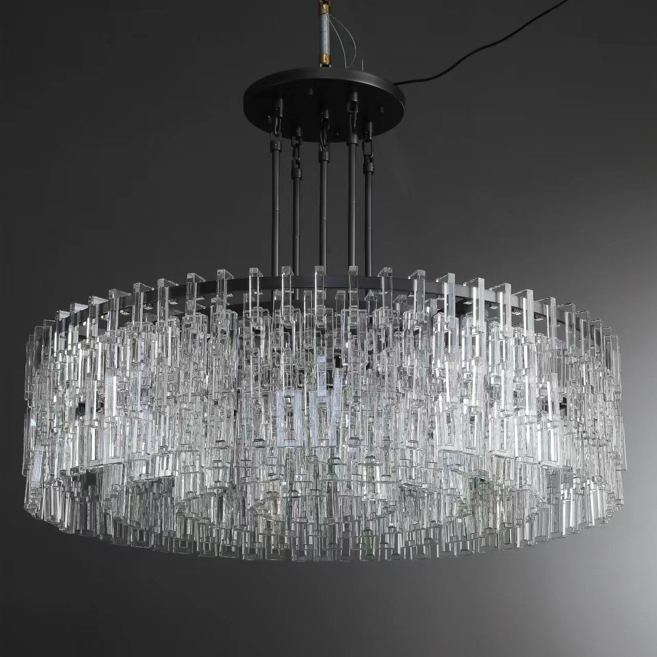 Marigan Elegant Round K9 Crystal Chandelier 36", 48", 60" - Camilalamps - CAM1014
