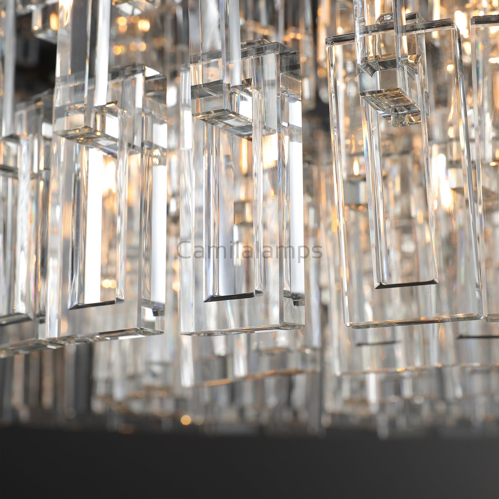 Marigan Elegant Round K9 Crystal Chandelier 36", 48", 60" - Camilalamps - CAM1014