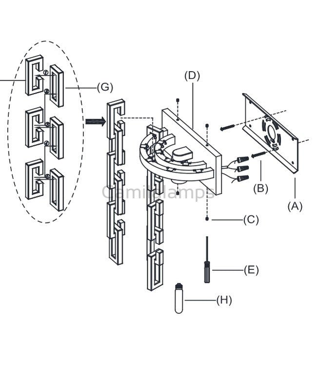 Marignan Round Wall Scocne - Camilalamps - MARI - 1