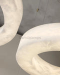 Marika Alabaster Ring Chandelier - Camilalamps - Marik - 1662 - 3 Rin - Brass - Warm - 11