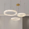 Marika Alabaster Ring Chandelier - Camilalamps - Marik - 1662 - 3 Rin - Brass - Warm - 11