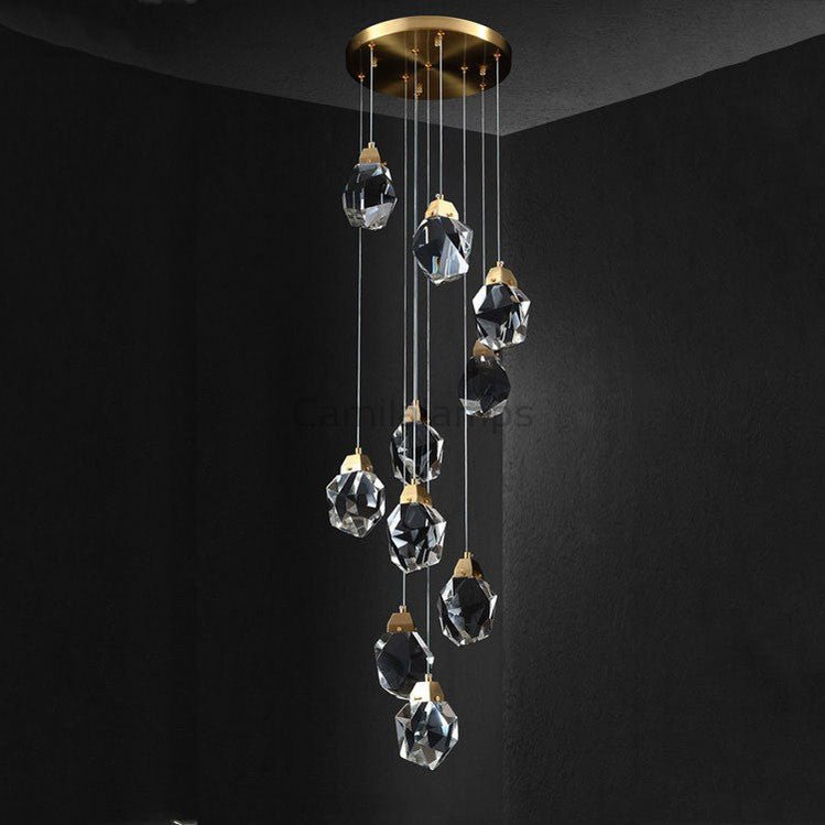 Masonry Faceted Crystal Prisms Chandelier - Camilalamps - Ca-1a-1224