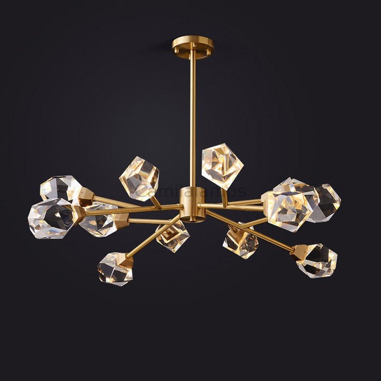 Masonry Faceted Crystal Prisms Chandelier - Camilalamps - CA - A - 221