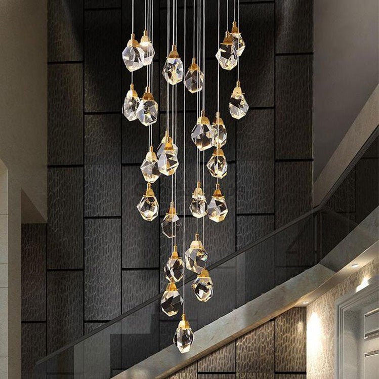 Masonry Faceted Crystal Prisms Chandelier - Camilalamps - CAA - 10018A4