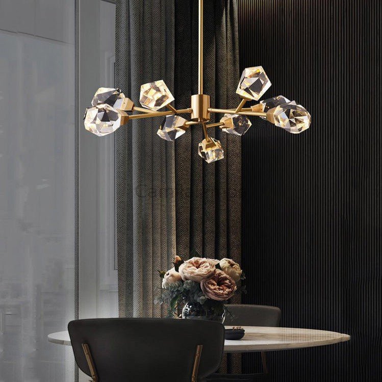 Masonry Faceted Crystal Prisms Chandelier - Camilalamps - Ca-1a-1220
