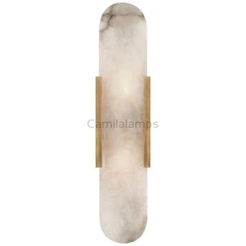 Melang Alabaster Wall Sconce 28”H - Camilalamps - CA - ALA - W - 2