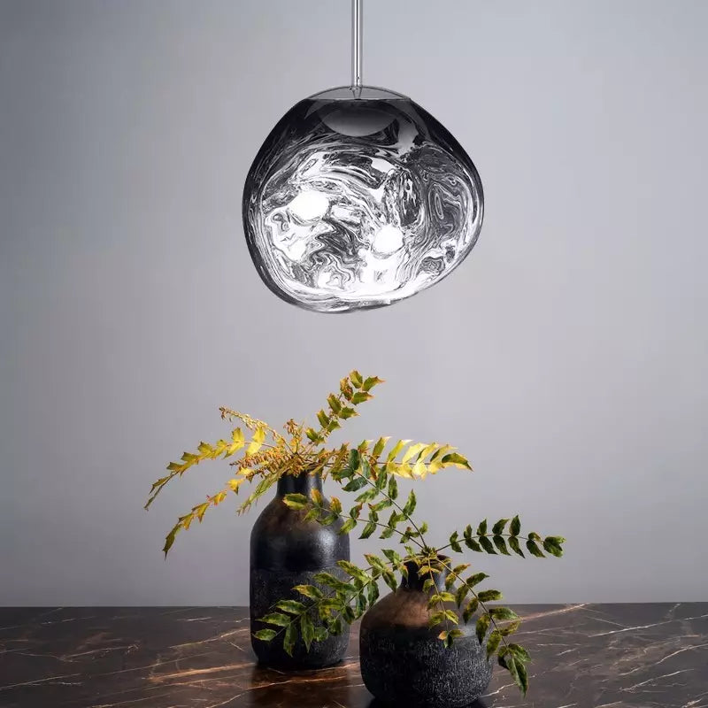 Custom Lava Glass Chandelier  20 Lights