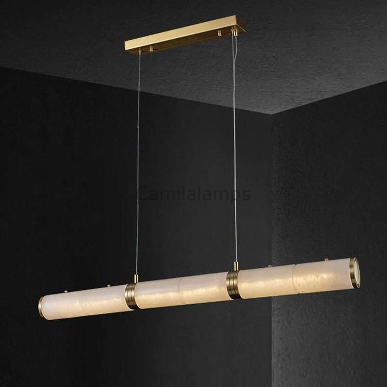 Miglan Alabaster Chandelier Light - Camilalamps - Migla - 878 - 39"/ - Warm - 1