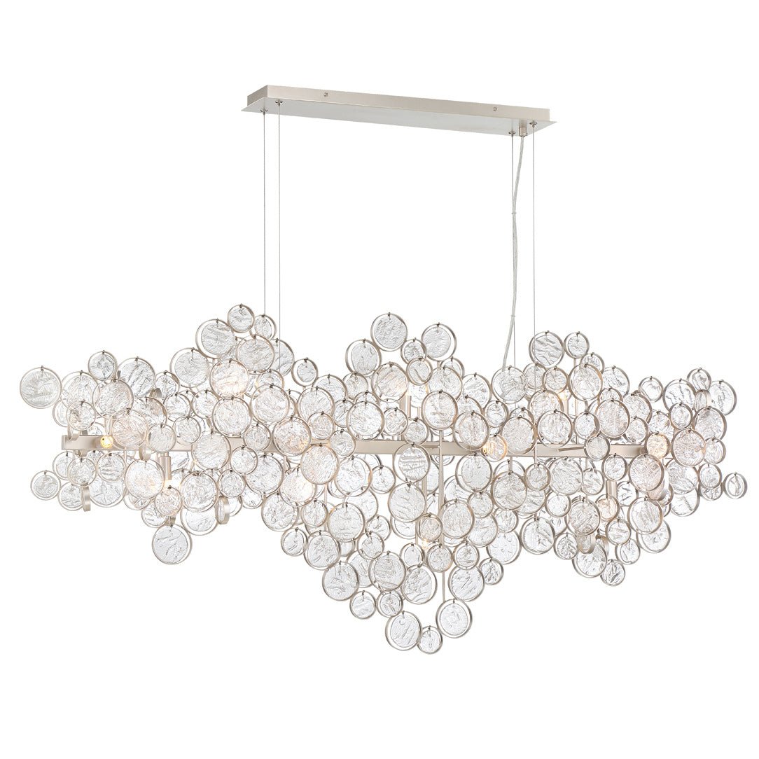 Mirella Trento Clustered Glass Linear Chandelier - Camilalamps - CAARHWS - 2562004
