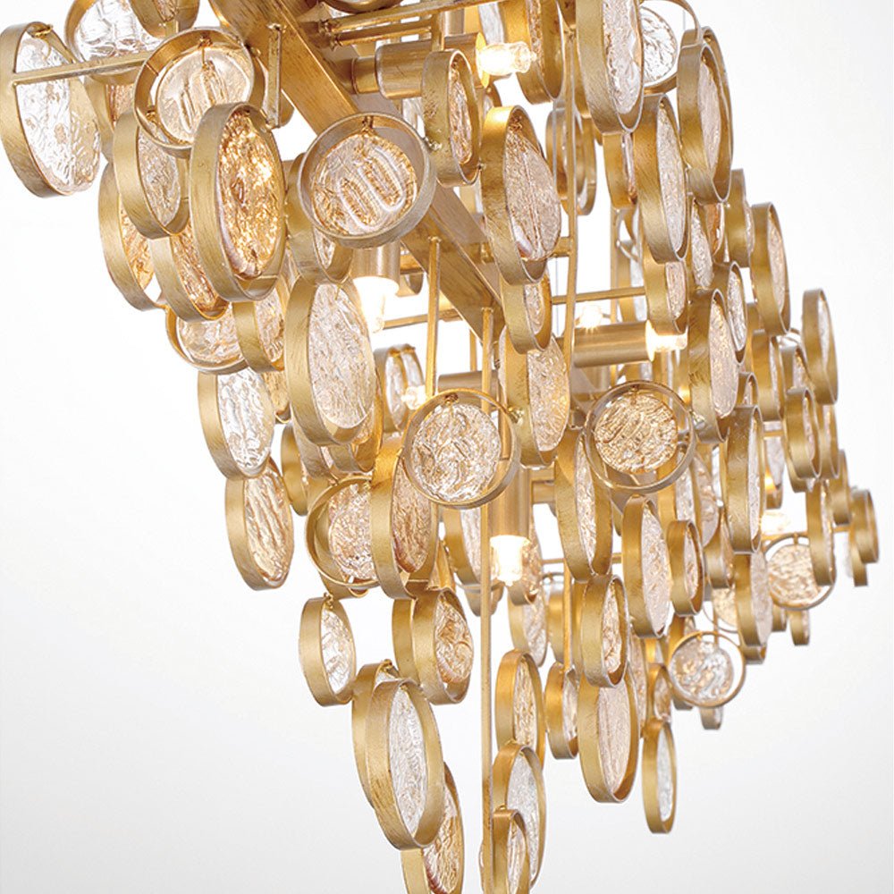 Mirella Trento Clustered Glass Linear Chandelier - Camilalamps - CAARHWS - 2562004