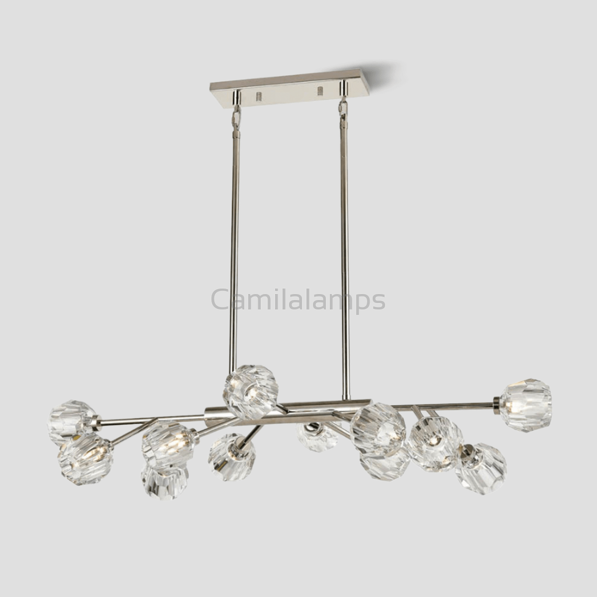 Mitchell Clear Glass Linear Chandelier - Camilalamps - Ca-1LI2024-1C5826
