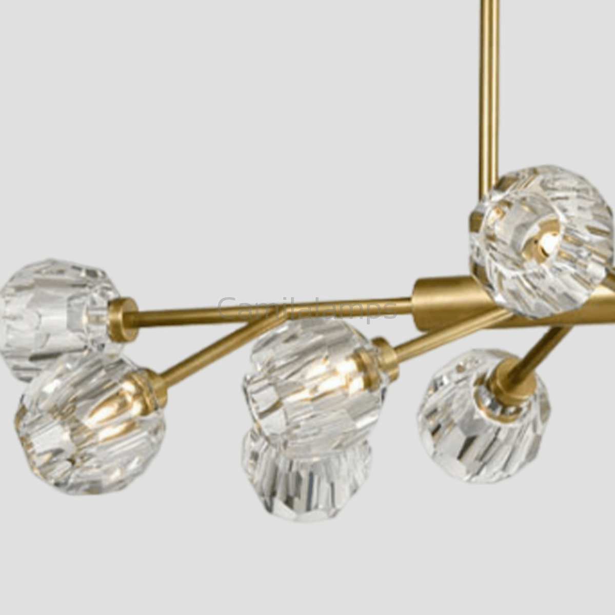 Mitchell Clear Glass Linear Chandelier - Camilalamps - CA - LI2024 - C5826