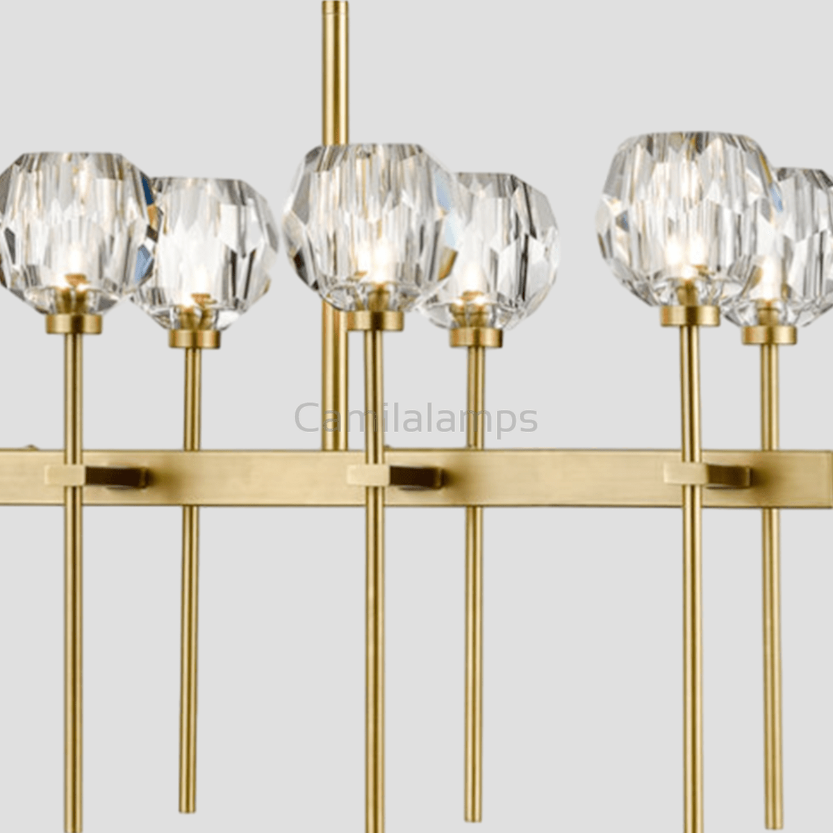 Mitchell Clear Glass Linear Chandelier - Camilalamps - CA - LI2024 - C5826