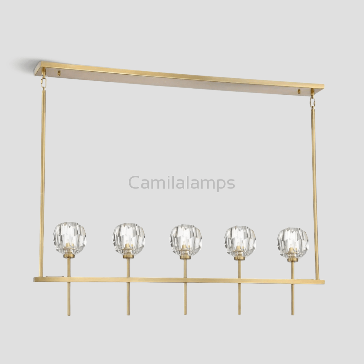 Mitchell Clear Glass Linear Chandelier - Camilalamps - Ca-1LI2024-1C5818