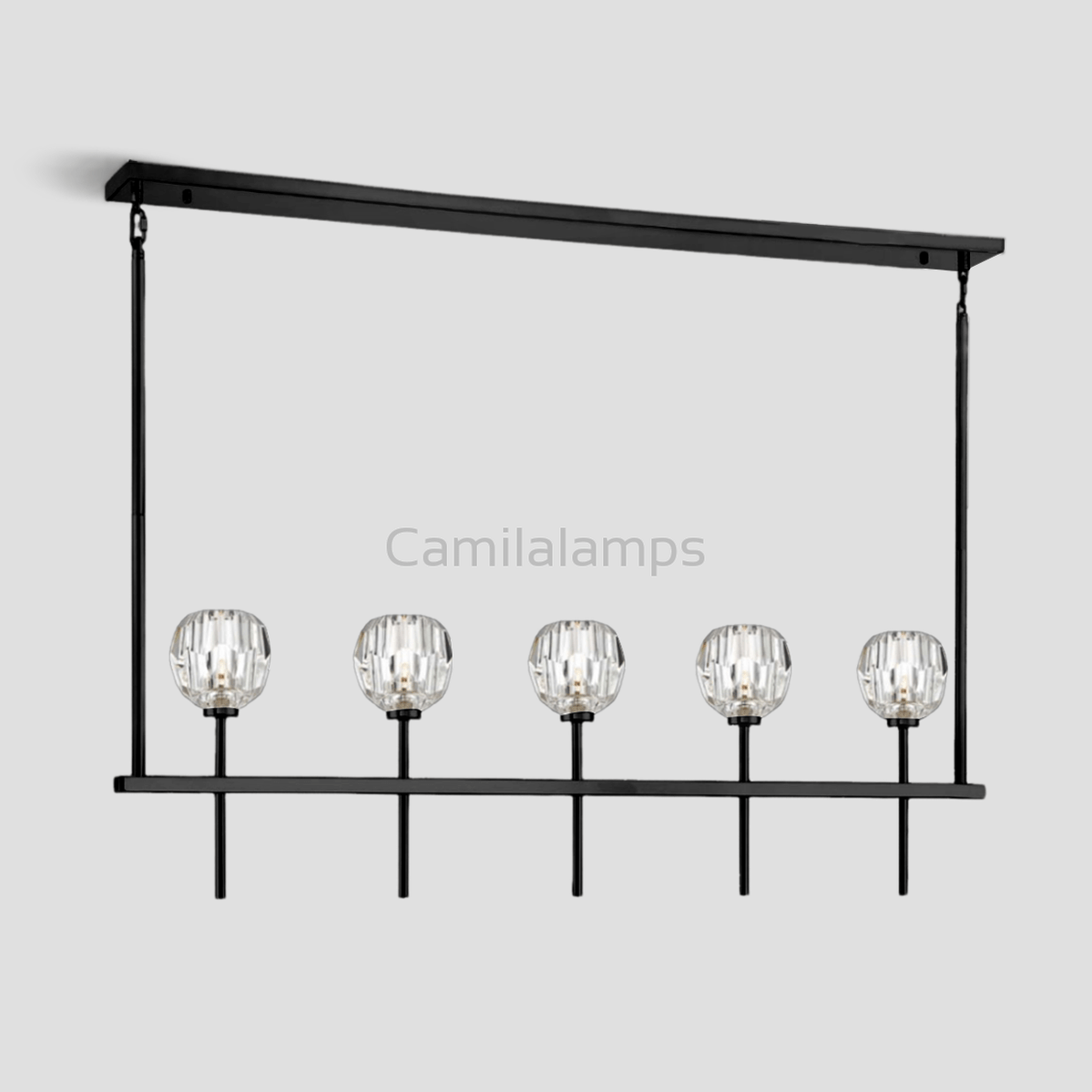 Mitchell Clear Glass Linear Chandelier - Camilalamps - Ca-1LI2024-1C5819