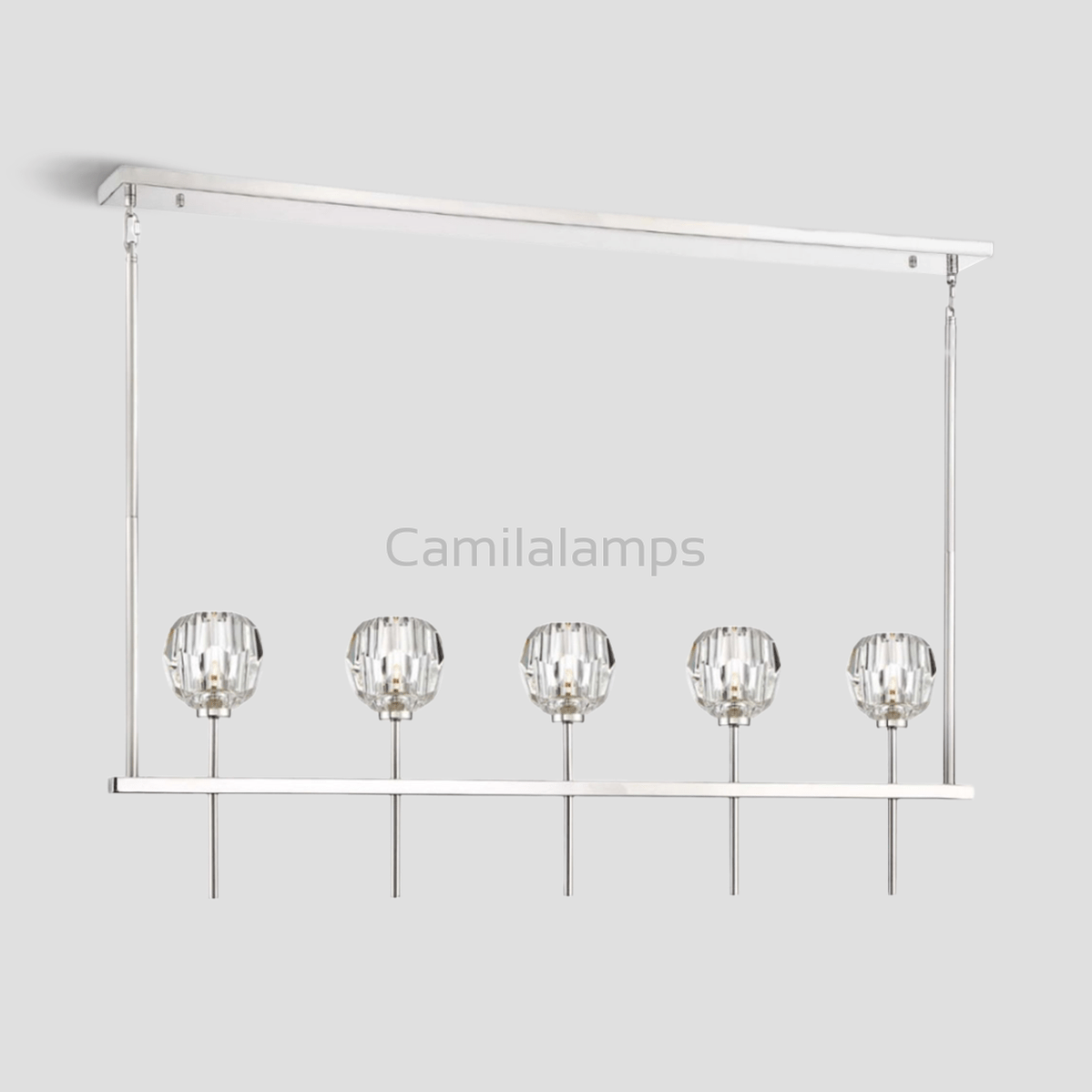 Mitchell Clear Glass Linear Chandelier - Camilalamps - CA - LI2024 - C5820