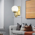 Modern Alabaster Ball Wall Sconce - Camilalamps - CA - MABWS - 1