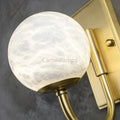 Modern Alabaster Ball Wall Sconce - Camilalamps - CA - MABWS - 1