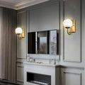 Modern Alabaster Ball Wall Sconce - Camilalamps - CA - MABWS - 1